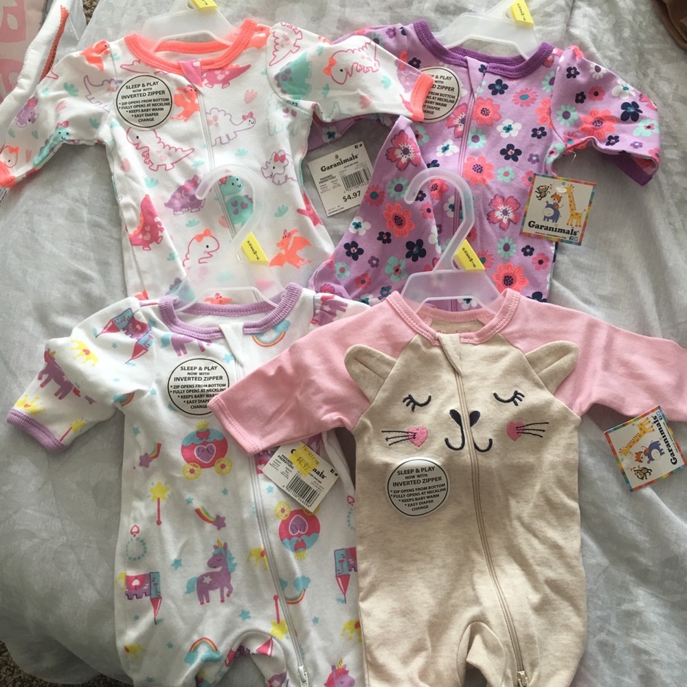 7 Preemie sleepers/footies! 4 are NWT!